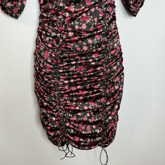 For Love and & Lemons X Victoria's Secret Melrose Black Floral Lace Mini Dress S - Picture 6 of 16